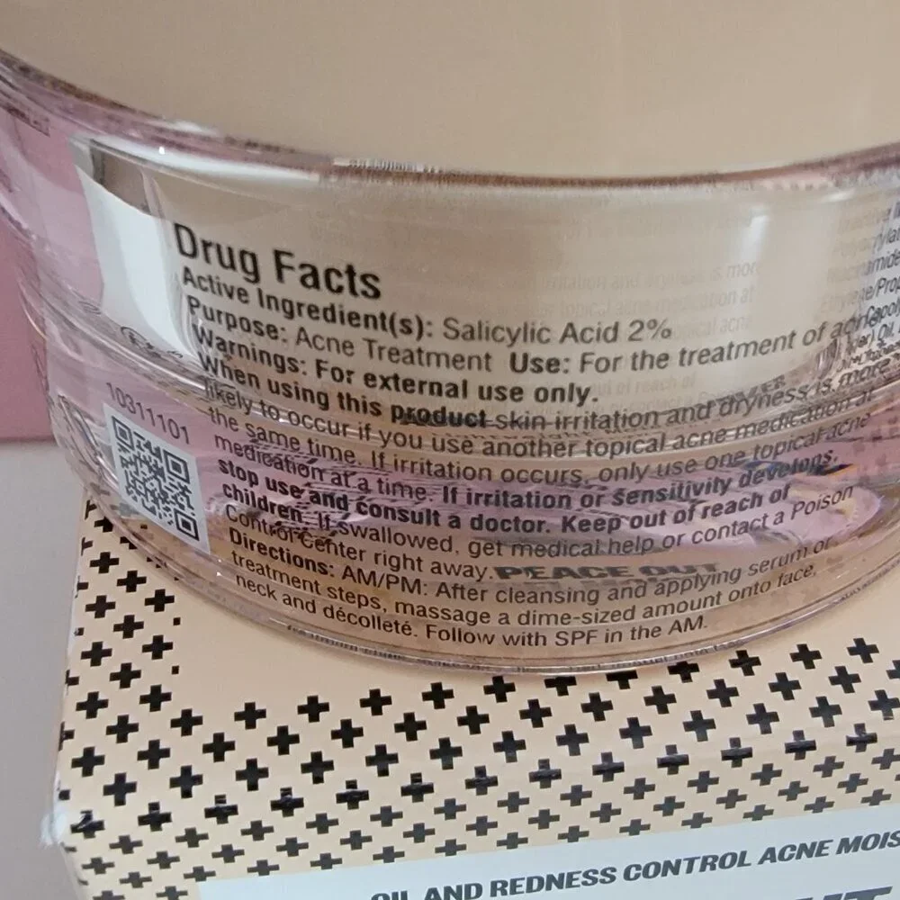 Peace Out 2% Salicylic Acid Acne Gel Moisturizer 1.7 oz / 50 ml